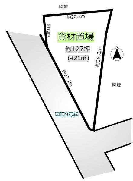 大井町並河西又　資材置き場(貸土地)
