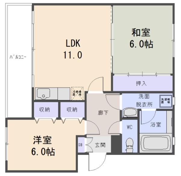 アズール中川（206号室）