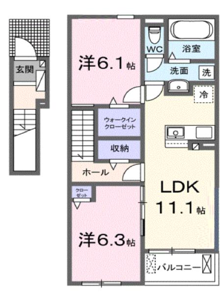 南丹市園部町栄町のアパート