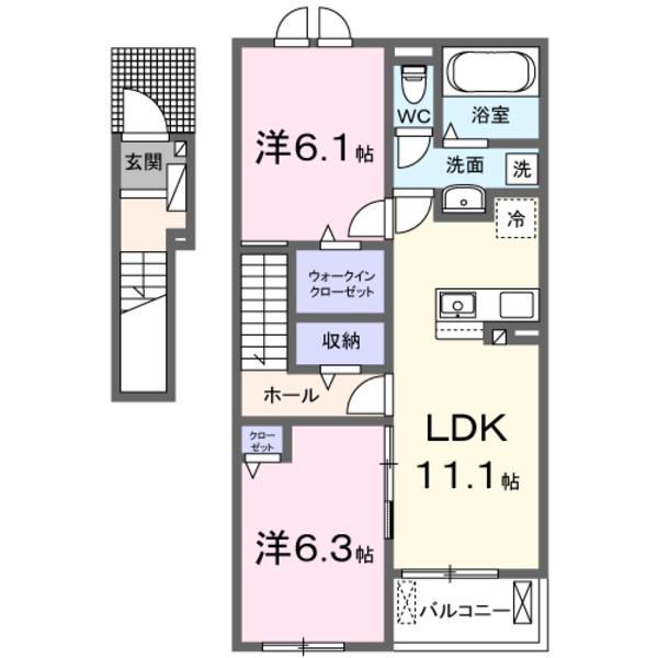 南丹市園部町小桜町のアパート