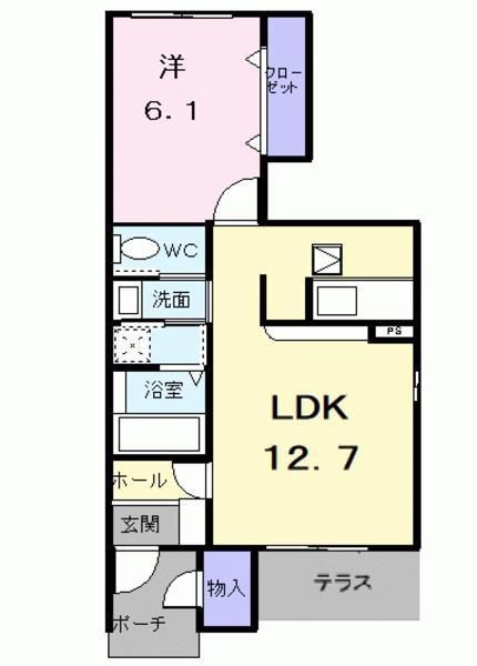 南丹市園部町横田７号のアパート