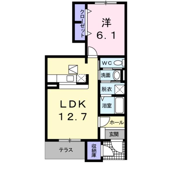 南丹市園部町横田７号のアパート