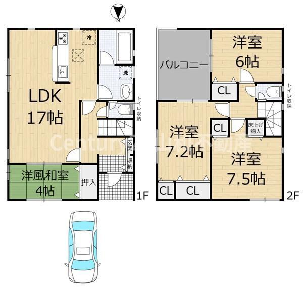 曽我部町寺長縄手貸家