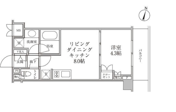新宿区新小川町のマンション