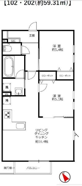 新宿区横寺町のアパート