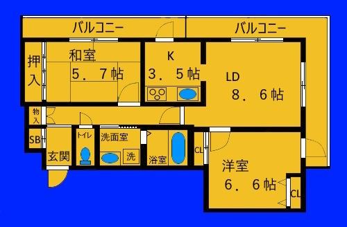 オーベル横浜戸部本町(間取り)