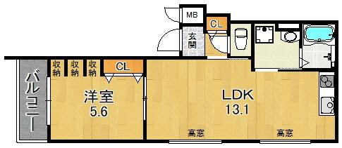 大阪市鶴見区諸口１丁目のアパート