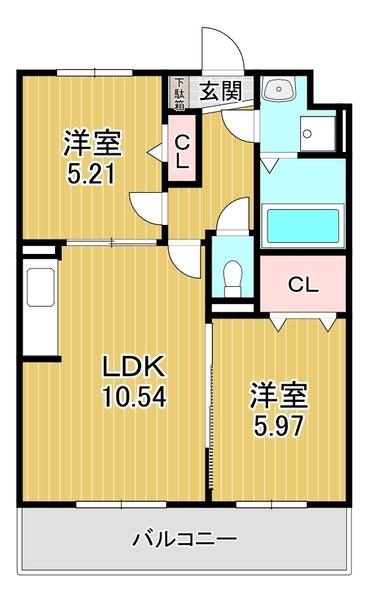 広々とした２ＬＤＫ角部屋・追炊きあります♪