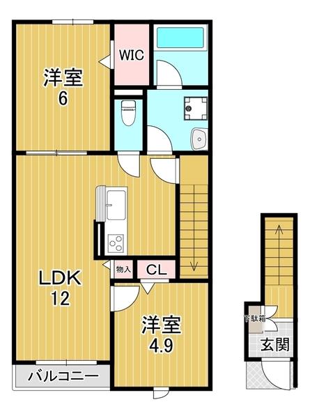 大阪市鶴見区諸口３丁目のアパート