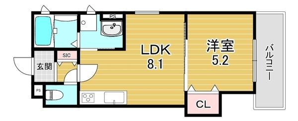 大阪市鶴見区茨田大宮４丁目のアパート
