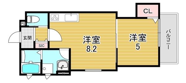 大阪市鶴見区茨田大宮４丁目のアパート
