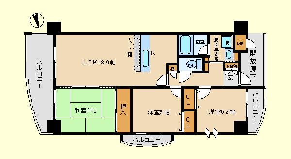 大阪市鶴見区茨田大宮３丁目のマンション