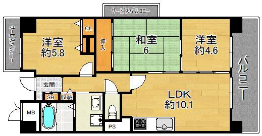 大阪市鶴見区緑２丁目のマンション