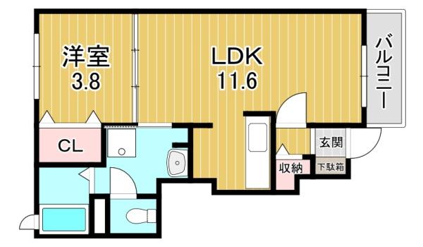 大阪市鶴見区浜３丁目のアパート