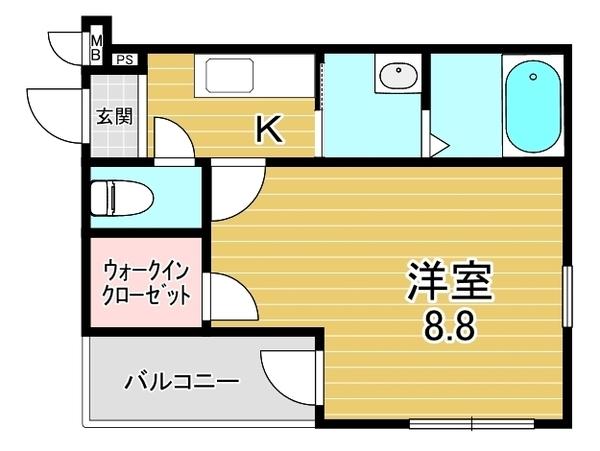 広々１Ｋ角部屋空きました♪