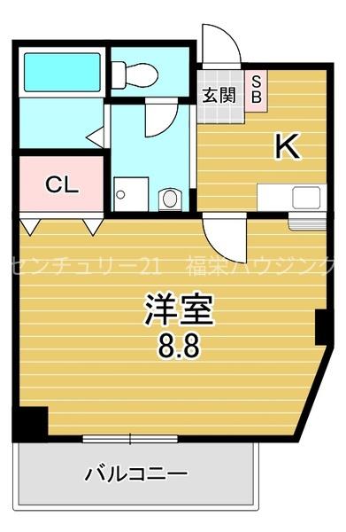大阪市鶴見区横堤5丁目のマンション(間取り)