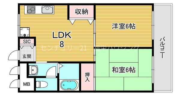 リバーサイドニッシン城東ハイツ（城北川）