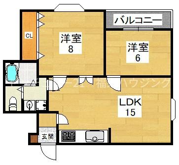 2021年築の2ＬＤＫ・クイーンライフIMAZU
