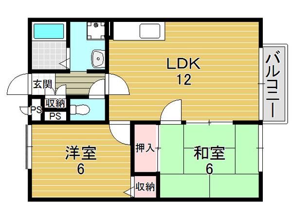 大阪市鶴見区焼野２丁目のハイツ