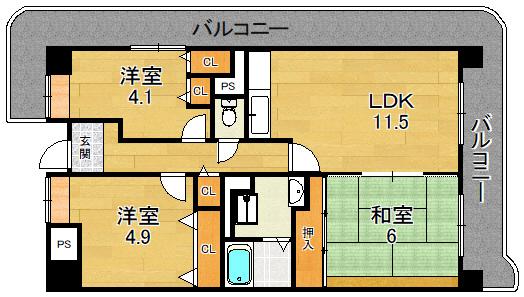 大阪市鶴見区浜２丁目のマンション