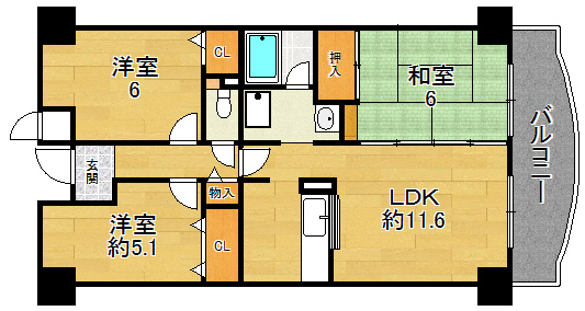 大阪市鶴見区鶴見３丁目のマンション