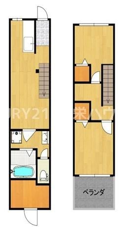 今津北2丁目テラスハウス(WithSunset)(間取り)