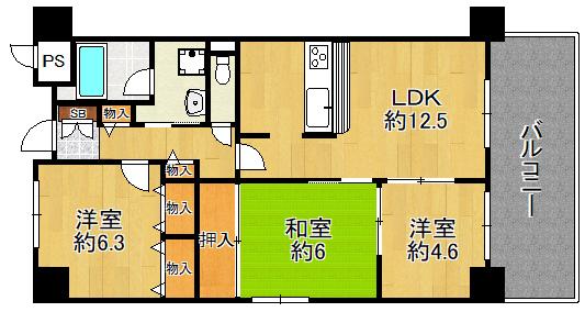 大阪市鶴見区茨田大宮３丁目のマンション