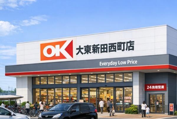 大阪市鶴見区茨田大宮２丁目のアパート(オーケー大東新田西町店)