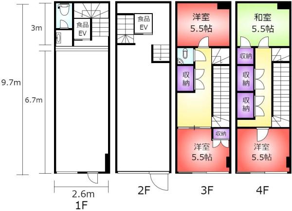 神戸市兵庫区荒田町１丁目の店舗（建物一部）