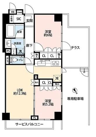 新宿区市谷台町のマンション