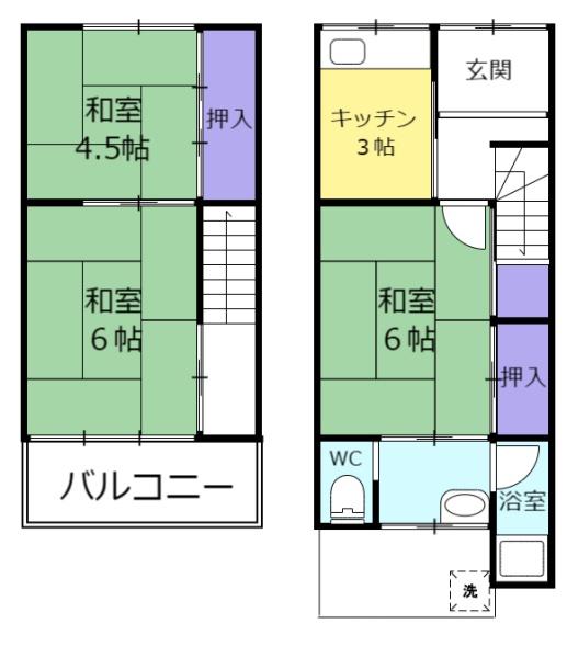 灰塚６丁目貸家