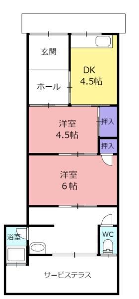 灰塚6丁目平屋東端