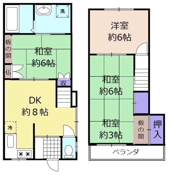 御供田２階建貸家