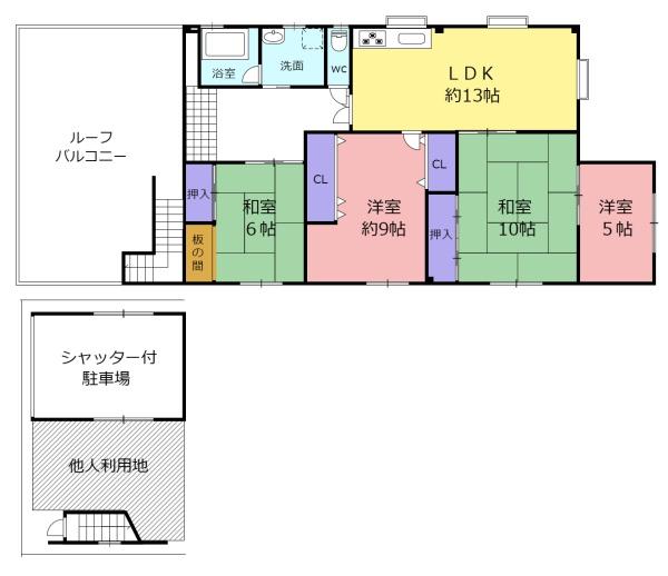 東鴻池町5丁目戸建２階
