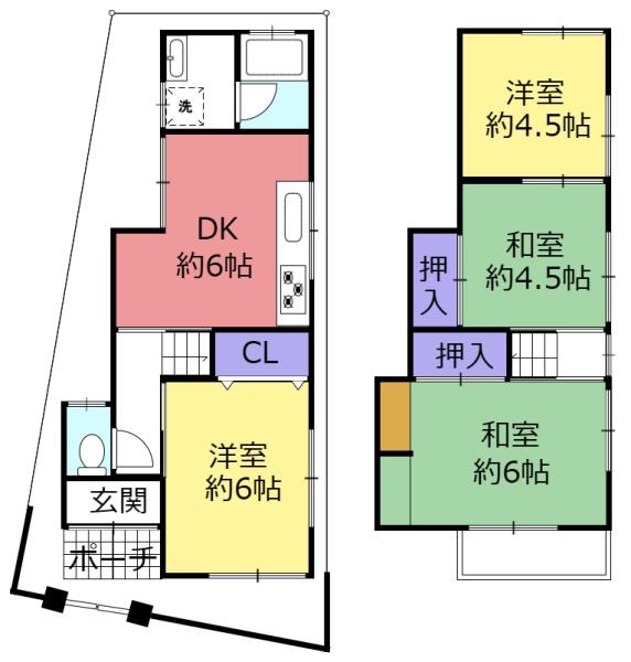 西鴻池町２丁目貸家