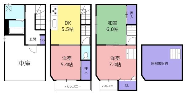 東大阪市中鴻池町１丁目の貸家