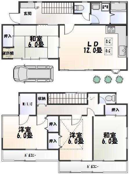 小平市仲町の貸家