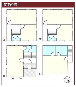 地下1階～3階建て一棟