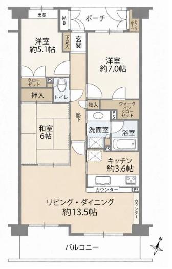 清瀬市竹丘２丁目のマンション
