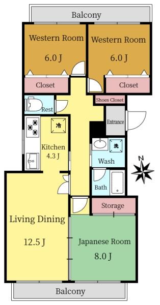 イル ポジターノ(間取り)