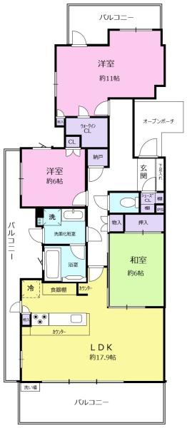 定期借家2028年1月までゼルクシティ安城NC棟角部屋