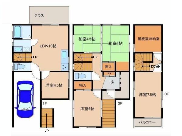 九条町貸家