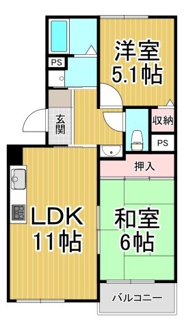 岡田山ハイツA棟