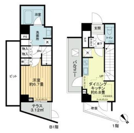 オープンレジデンシア目白フロントコート(間取り)