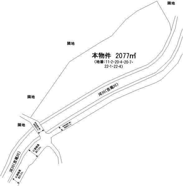 八多町柳谷　貸土地　資材置場