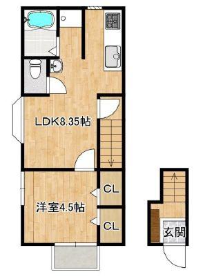 鈴蘭台北町２丁目テラス　２階