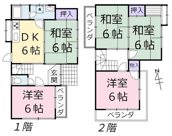生駒市北新町　貸家