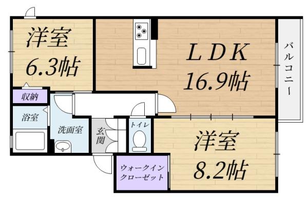 生駒市壱分町のハイツ