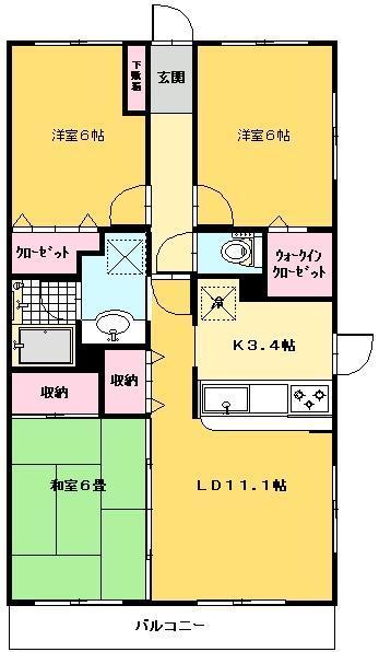 コスモ武蔵浦和クレスト(間取り)