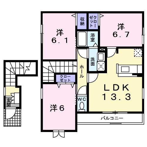 堺市西区草部のハイツ